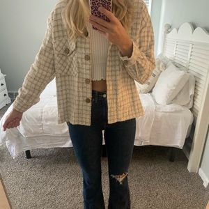 SHEIN oversized flannel